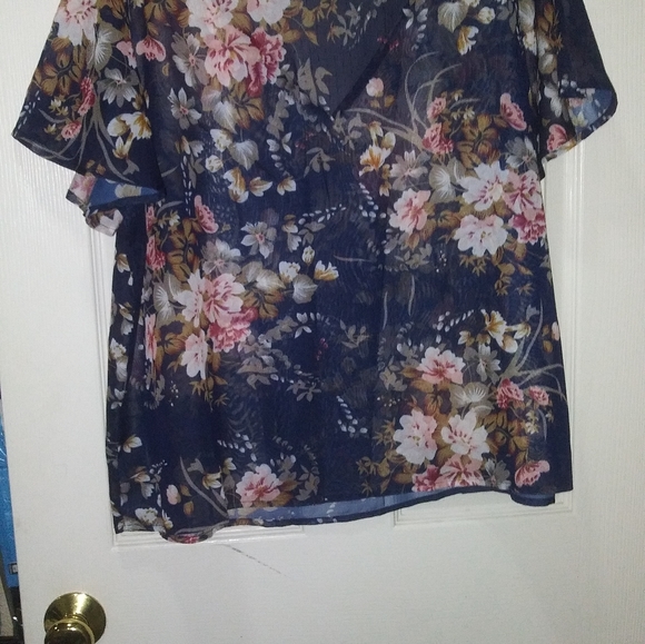 Women's plus size sheer tops - Picture 6 of 6